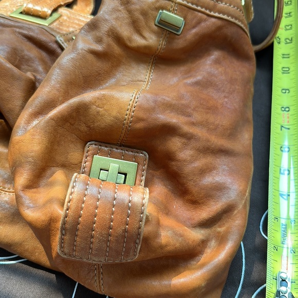 Kooba Natasha camel Italian Leather Tote bag purse - Picture 5 of 12